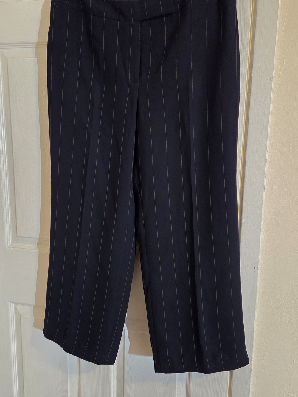 Navy Pinstripe Dress Pants